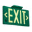 Zing Photoluminescent Glow Exit Signs - SIGN, EXIT, GREEN, GLOW, SINGLE-SIDED - 7403