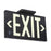 Zing Photoluminescent Glow Exit Signs - SIGN, EXIT, BLACK, GLOW, DOUBLE-SIDED - 7406