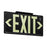 Zing Photoluminescent Glow Exit Signs - SIGN, EXIT, BLACK, GLOW, SINGLESIDE, I / O - 7411