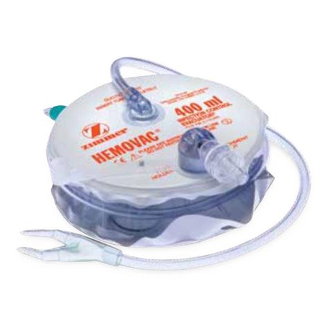 Zimmer Hemovac Sets w/Silicone Drain - Hemovac Wound Drain, 3/16" Round, Trocar, 400 mL - 00254100010