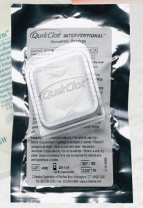 Z-Medica QuikClot Interventional Hemostatic Bandage - BANDAGE, QUICKCLOT INTERVENTIONAL, W/SLIT - 188