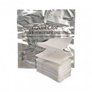 Z-Medica QuikClot Interventional Hemostatic Bandage - DRESSING, QUIKCLOT, HEMO, 3 INX4 YDS, Z - 487