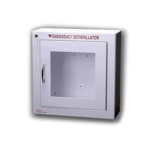 Zoll Medical Corporation Zoll Wall Mount Recessed Cabinets - Zoll AED Plus OEM Semi-Recessed Wall-Mounted Cabinet with Alarm - 8000-0814