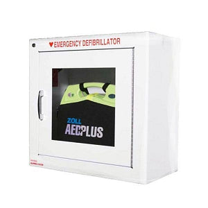 Zoll Medical Corporation Accessories for Zoll Defibrillators - Standard Metal Wall Cabinet with Alarm for Zoll AED Plus - 8000-0855