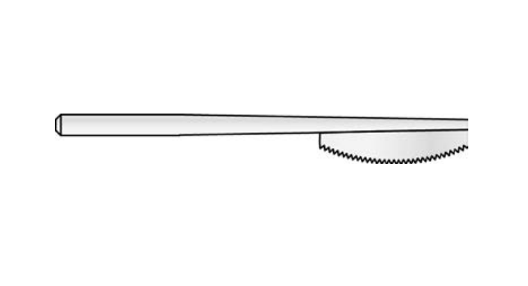 MicroAire Surgical Reciprocating Saw Blades - Reciprocating Saw Blade, Small, 6.1 mm x 23.1 mm x 0.8 mm - ZR-052