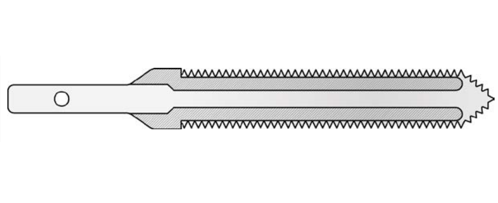 MicroAire Surgical Reciprocating Saw Blades - Reciprocating Saw Blade, Ribben, 12.7 mm x 76 mm x 0.9 mm - ZR-079