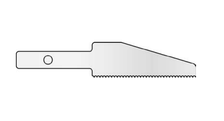 MicroAire Surgical Reciprocating Saw Blades - Reciprocating Saw Blade, Large, 12.8 mm x 38.1 mm x 0.5 mm - ZR-160