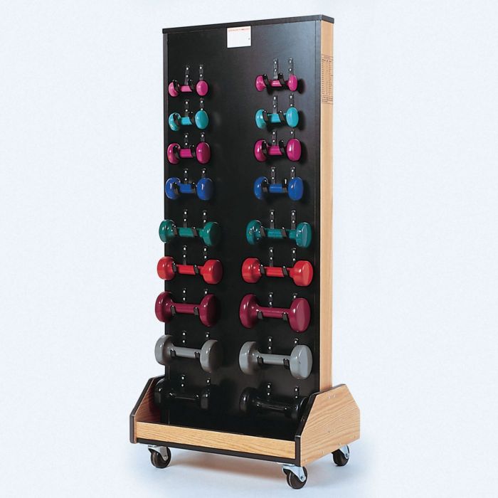 Hausmann Rack with Weights and Dumbbells