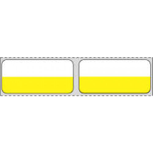 PDC Healthcare Thermal Transfer Labels - Thermal Transfer Labels, 1-7/8" x 7/8", Yellow Strip - CHMS4