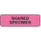 PDC Healthcare Shared Specimen Labels Brady Worldwide - Shared Specimen Label, Pink, 1-1/4" x 3/8" - 59704084