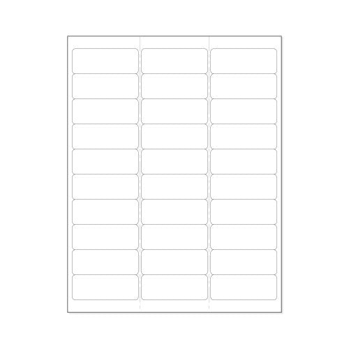 PDC Healthcare Laser Portrait Chart Labels - LABEL, LASER, 2 5/8"X1", WHITE, 30/SHEET - WBW-X73