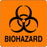 PDC Healthcare Orange Biohazard Labels - Biohazard Label, Fluorescent Orange, 3" x 3" - 59701557