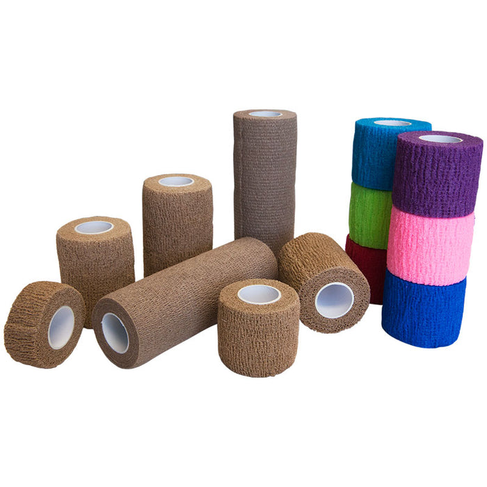 S2S Global PremierPro Cohesive Bandages - Cohesive Bandage, Stretch, Sterile, Tan, 6" x 5 yd. - 8956