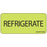 PDC Healthcare Lab Communication Labels - Refrigerate Label, 2-1/4" x 1", Chartreuse - MV04FC0936