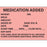 PDC Healthcare Medication Labels - "Medication Added" Label, 1.75" x 2.5", Red - N-200