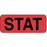 PDC Healthcare Permanent Paper Label - STAT Label, Fluorescent Red, 2-1/4" x 7/8" - 59704098