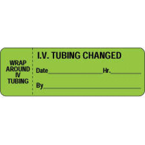 PDC Healthcare Nursing Wraparoound IV Tubing Labels - LABEL, IV 