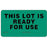 PDC Healthcare Lab Communication Labels - LABEL, "THIS LOT IS READY FOR"3X1-3/4 - 59704159