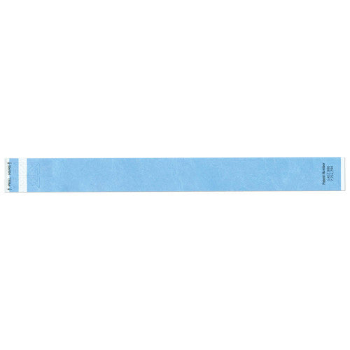 PDC Healthcare Short Stay Write-On Tyvek Bands - Short Stay Tabless Wristband, Adhesive Closure, Light Blue - 3010-18-PDR