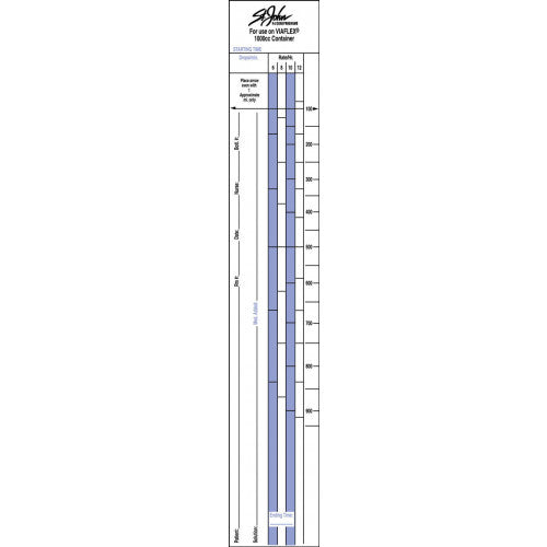 PDC Healthcare IV Viaflex Labels - Ivviaflex Wide-Style Label - 59709800