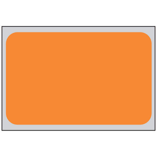 PDC Healthcare Label For Healthcoder Printers - Label for HealthCoder Printer, Direct Thermal Piggyback Paper, 1" x 1.575" x 8", Orange - HCP-TD-115-O