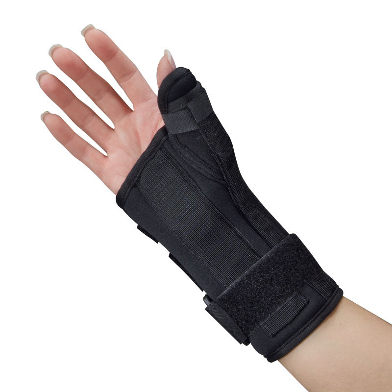 S2S Global Black Foam Wrist & Thumb Splints - Black Foam Wrist and Thumb Splint, Right, Size XS - 1130RXSPP