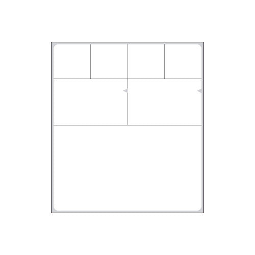 PDC Healthcare Meditech V-Notch Labels - Meditech V-Notch Labels for BD Vacutainer Tubes, White, 4-1/2" x 4" - TD-PN6-SLBD