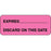 PDC Healthcare Expiration Labels - Expires Discard On Label, Fluorescent Pink - 59706778