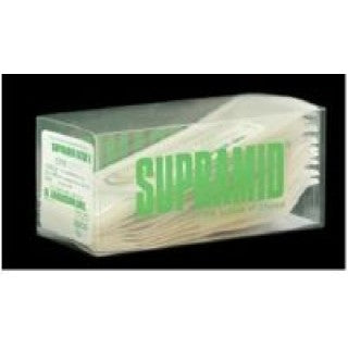 S Jackson SUPRAMID Nylon Monofilament Suture - Supramid White Cable Suture with 1/2 Circle PS-5 Reverse Cutting Needle, 18" Long, Size 4-0 - LC-40W