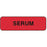 PDC Healthcare Lab Communication Labels - LABEL, "SERUM", 1-1/4X3/8, FL RED - 59704022