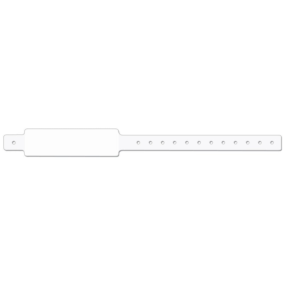 PDC Healthcare ID Wristbands - Clasp Wristband, 1.5", White - WBCA23T-1