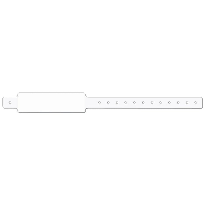 PDC Healthcare ID Wristbands - Clasp Wristband, 1.5", White - WBCA23T-1