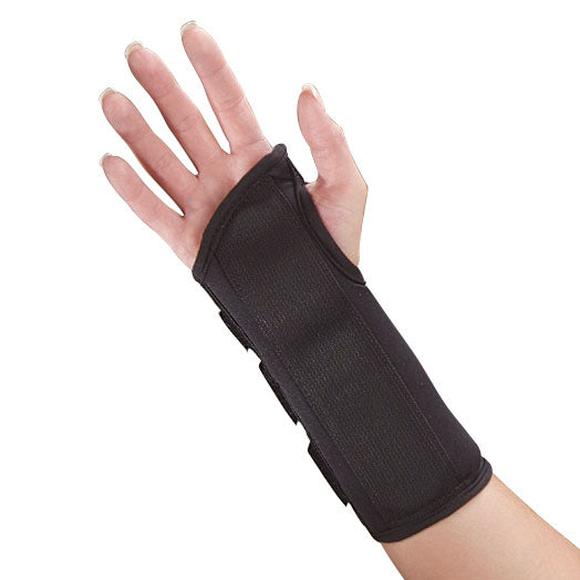 S2S Global Black Wrist Splints - Black D-Ring Wrist Splint, Right, Size XS - 1133RXSPP