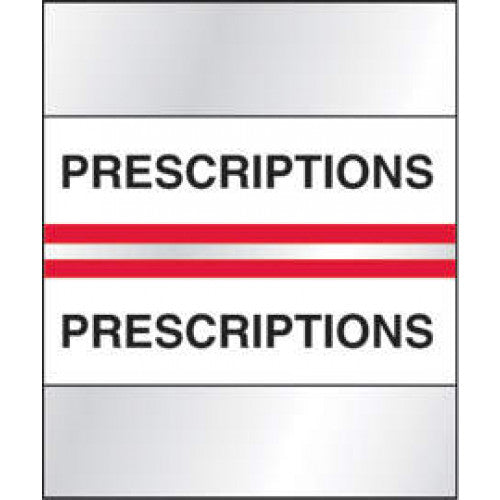 PDC Healthcare Multi-Purpose Labels - Chart Prescriptions Label, 1.5" x 1.25", Red - 59708010