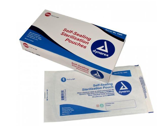 Dynarex Corporation Self-Sealing Sterilization Pouches - Self-Sealing Sterilization Pouch, 7.5" x 13" - 4465