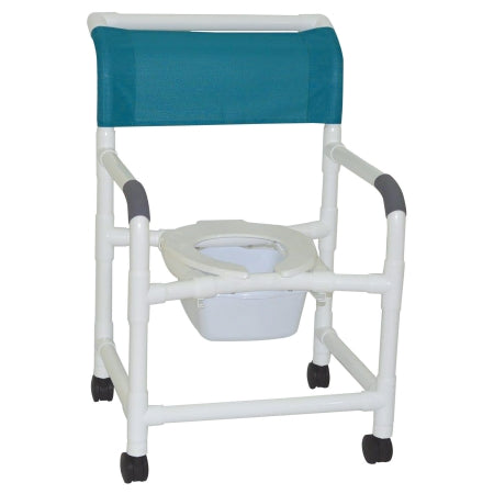 MJM PVC Wide Deluxe Shower Chair - Shower Chair, 22 x 18 x 40", 375 lb. Capacity - 122-3TW-10-QT-C