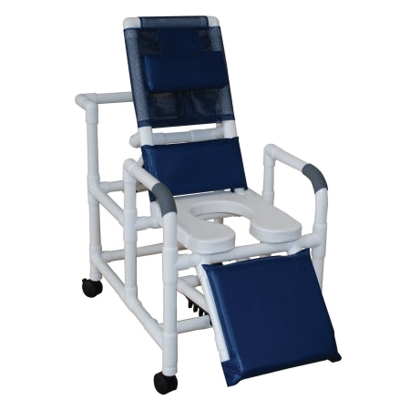 MJM PVC Reclining Shower Chairs - Reclining Shower Chair, Soft Seat, Forest Green Mesh - 193-SSDE