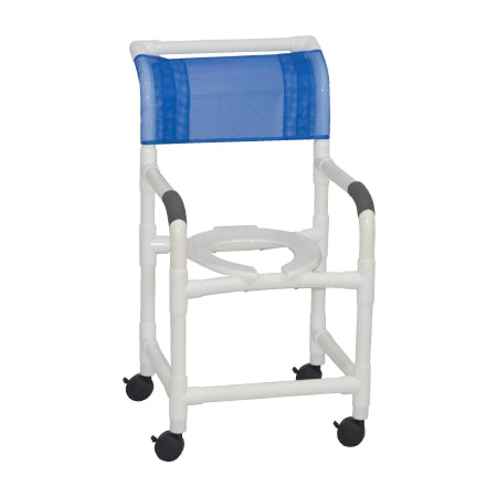 MJM Standard PVC Shower Chairs - PVC Shower Chair, Vinyl, Royal Blue - 118-3