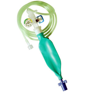 Mercury Medical Mapleson Anesthesia Circuits - Mapleson Anesthesia Circuit with Inline Pop-Off, Manometer, O2 Tubing and Tail Bleed, 2, 000 cc Mapleson Bag - 1080390