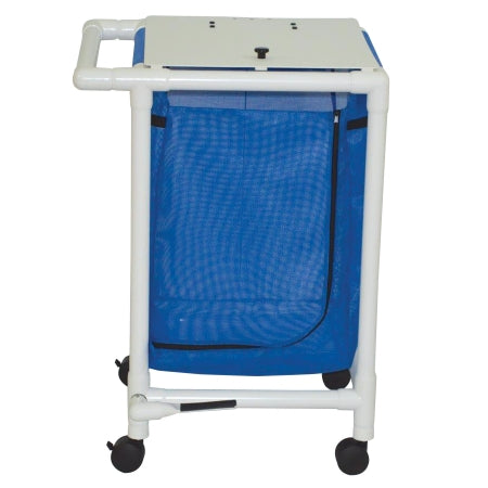 MJM International Single PVC Hampers with Foot Pedal - Single Hamper with Foot Pedal, 25 gal. Capacity, Vinyl, Mauve - 218-S-FP