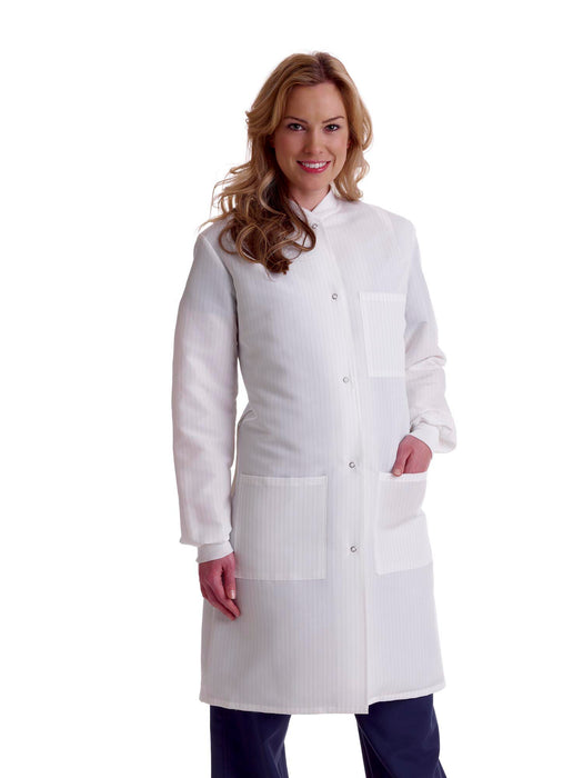 Medline Ladies' Resistat Lab Coats - Resistat Women's Lab Coat, White, Size 3XL - MDT046815XXXL