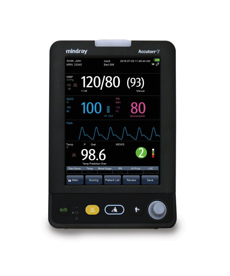 Mindray Accutorr 7 Vital Sign Monitor - MONITOR, ACCUTORR 7, NELLCOR SPO2, NIBP, HR - 6103F-PA00042