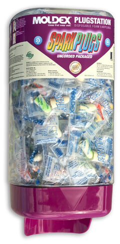 Moldex-Metric SparkPlugs Disposable Foam Earplugs - Sparkplugs Disposable Earplug, NRR 33dB, Uncorded - 6605