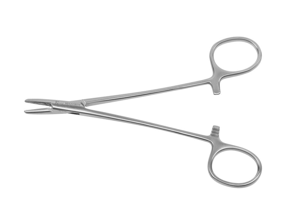 Medline Mayo-Hegar Needle Holders - 7" (17.7 cm) Mayo-Hegar Needle Holder with Tungsten Carbide Inserts, Left Hand - MDS2478418