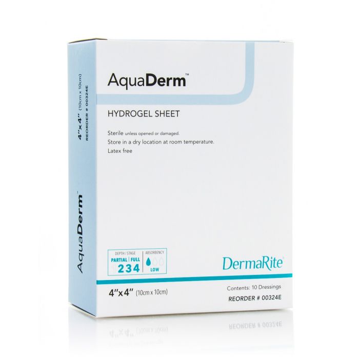 DermaRite AquaDerm Hydrogel Sheet Wound Dressing