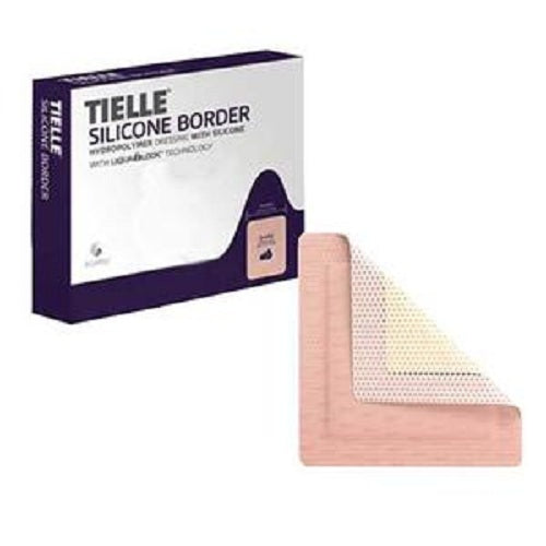 Systagenix KCI Tielle Silicone Border Hydropolymer Foam Dressing, 7