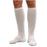 Sigvaris Men's Knee-High Cushioned Cotton Compression Socks Closed Toe Latex-Free White, Size B