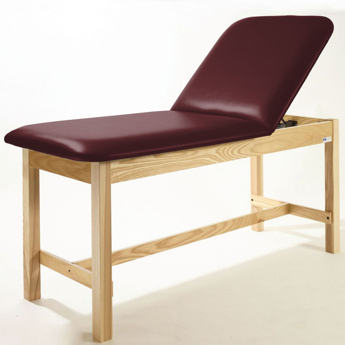 Metron Value Treatment Table - Adjustable Back with Open Shelf