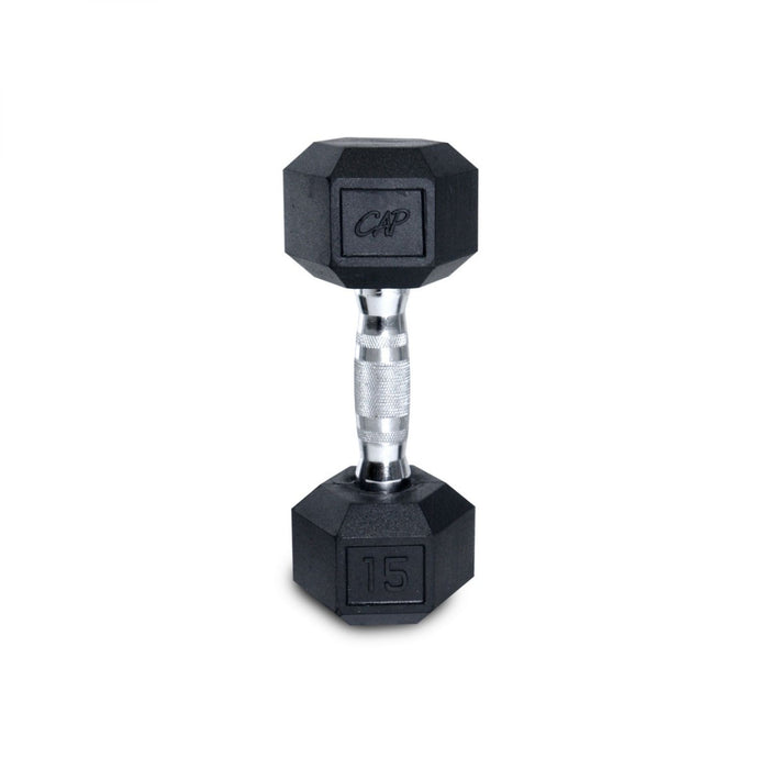 CAP Rubber Hex Dumbbells