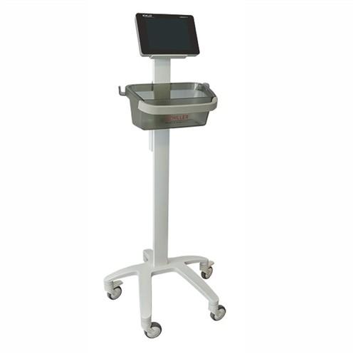 Sc Trolley X1 W/Mounting Plate F / FT-1 - Mobile Cart with Mounting Plate for Schiller FT-1 ECG Machine - 2.101126